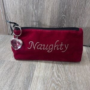 🎁 Velvet Naughty/Nice Reversible Pouch – Holiday Gift Ready!